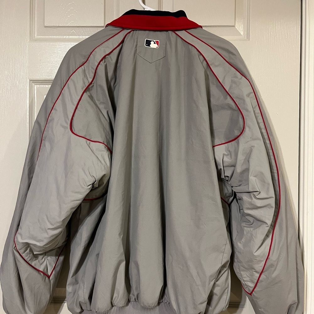 Majestic Vintage Men’s Redsox Baseball Gray Authentic Collection Jacket Large - Picture 4 of 6